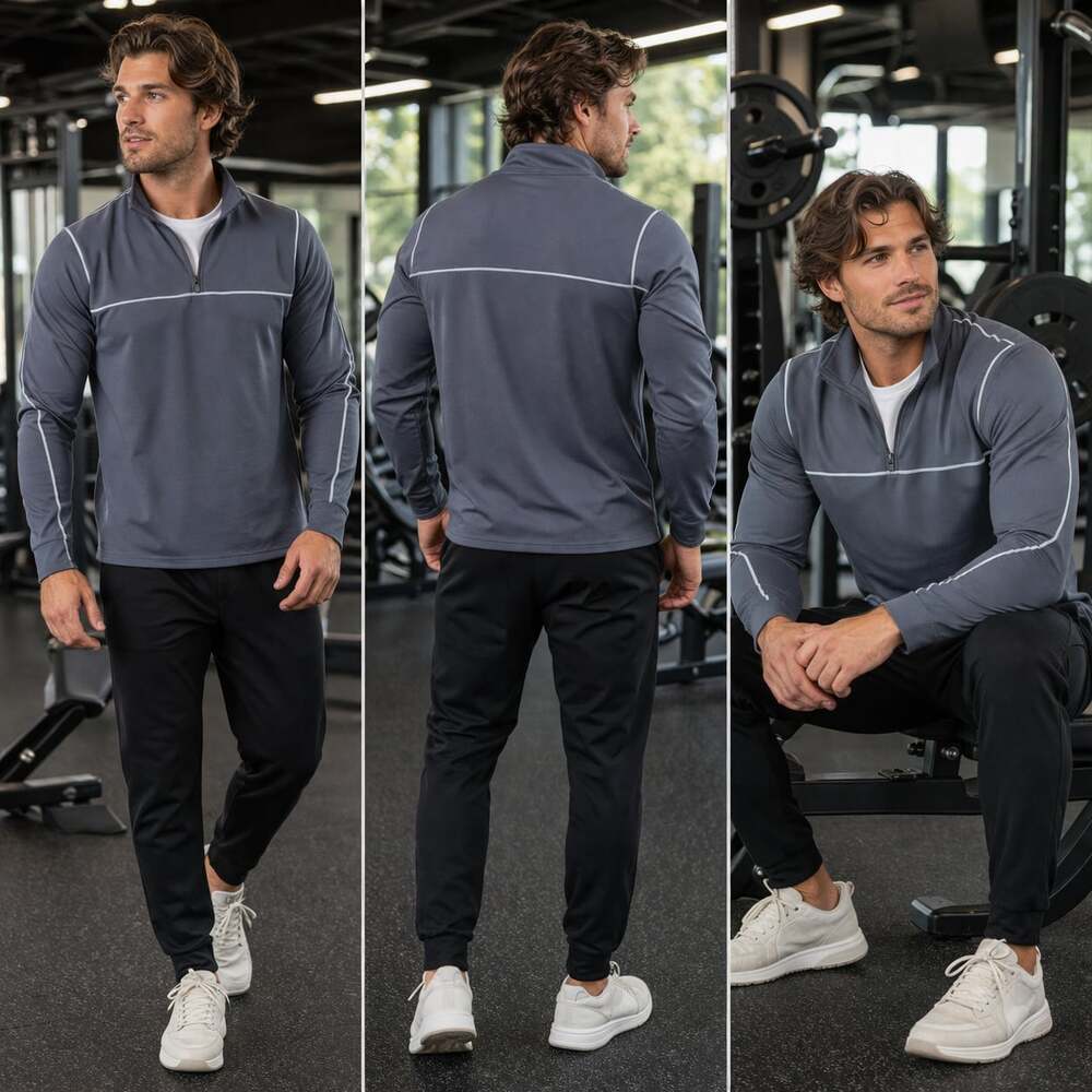 Under Armour ColdGear Fitted 1/4 Zip Pullover Gray 2XL Athletic Jacket